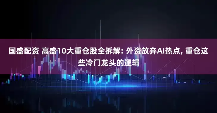 国盛配资 高盛10大重仓股全拆解: 外资放弃AI热点, 重仓这些冷门龙头的逻辑